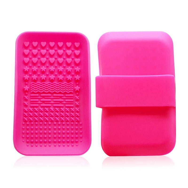 KINGZHUO Makeup Brush Cleaner Pad Cosmetic Brush Cleaning Mat Portable Washing Tool Scrubber Brush Cleansing Pad Makeup Cleaning Mat - Image 2